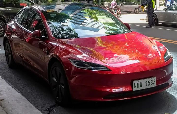 Ultra Red Tesla Model 3 Highland