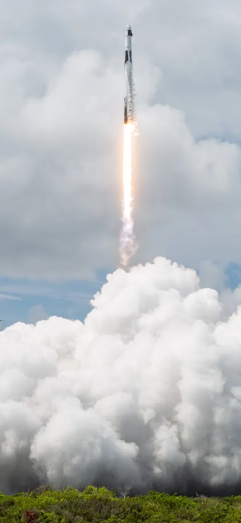 A Falcon 9 lifts off with NASA’s SpaceX Crew-9, 28 Sep 2024.